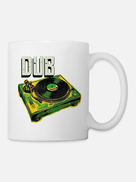 Dub Reggae Plattenspieler - Tasse - Weiß