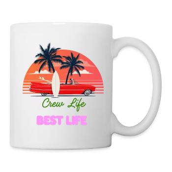 Vie de croisière Best Life – T-shirt pour les amateurs de croisière - Mug blanc - blanc - Droite