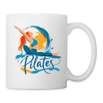 Pilates energy and flexibility - Mug - white - Right