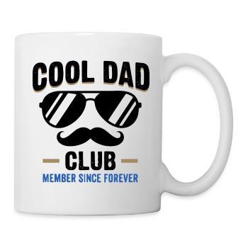 Cool Dad Club, Lustiges Vatertag Papa Shirt - Tasse - Weiß - Rechts