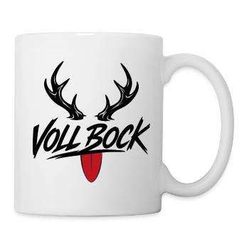VOLL BOCK - Tasse - Weiß - Rechts