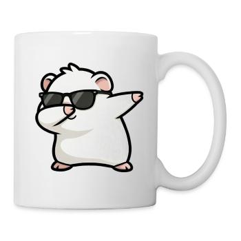 Tamponnement du blanc de cochon d’Inde - Mug blanc - blanc - Droite