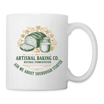 Sourdough Bread Artisnal Baking Ask Me About - Mug - white - Right