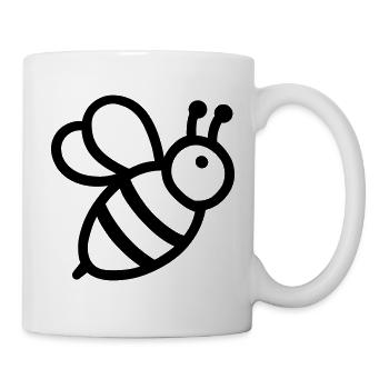 Biene - Tasse - Weiß - Rechts