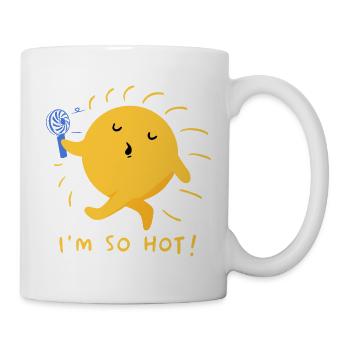 Cute Sun Cartoon Costume Sunshine Summer Teen Girl - Mug - white - Right