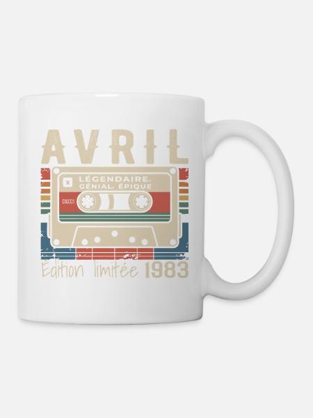 April 1983 April 1983 - Tasse - Weiß