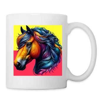 cheval - Mug blanc - blanc - Droite