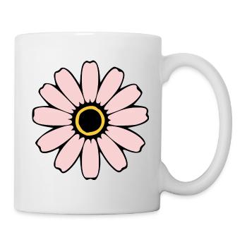Flower pastel pink flowers blossom pastel - Mug - white - Right