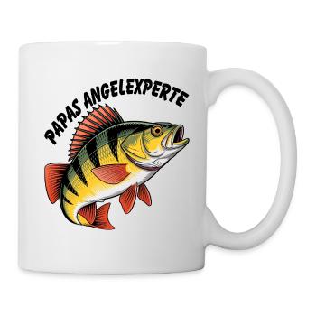 Pêcher avec papa - Mug blanc - blanc - Droite