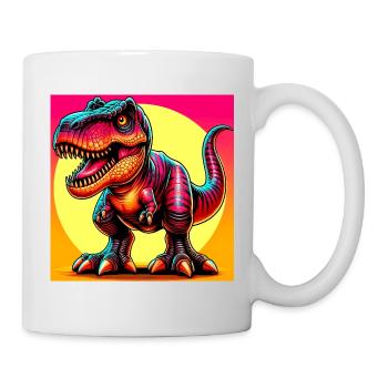 Dinosaurier - Tasse - Weiß - Rechts