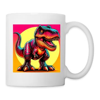 Dinosaurier - Tasse - Weiß - Rechts