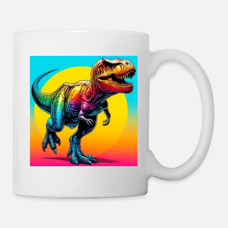 Dinosaurier - Tasse - Weiß