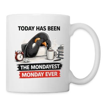 Blues des Penguins du lundi - Mug blanc - blanc - Droite