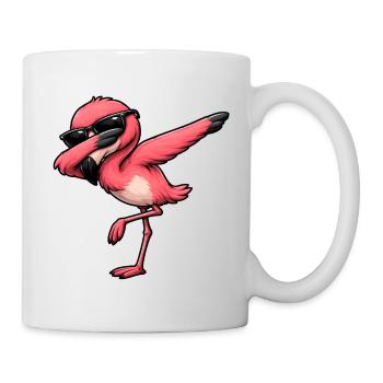Dab Flamingo - Mug blanc - blanc - Droite