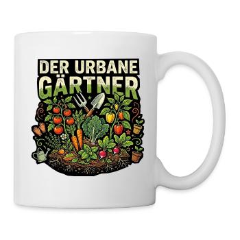 Gärtner Garten Gemüse - Tasse - Weiß - Rechts