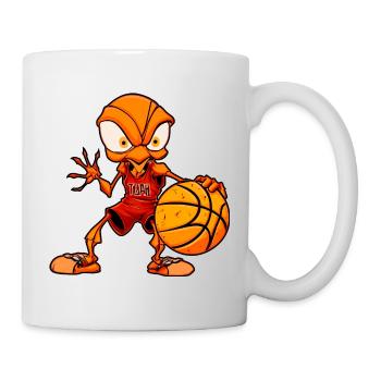 Basketball Ameisen - Tasse - Weiß - Rechts