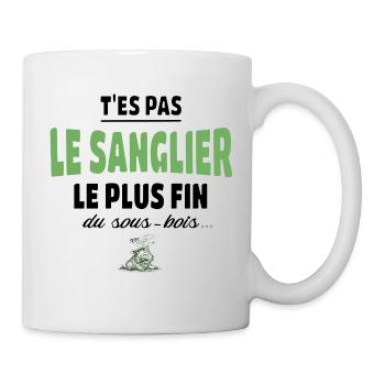 T’es pas le sanglier le plus fin du sous-bois - Mug blanc - blanc - Droite