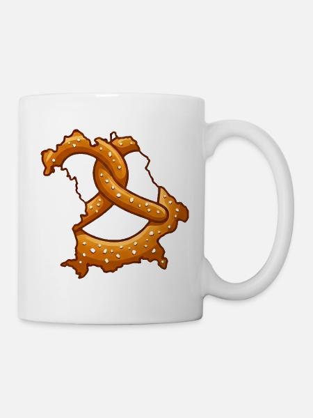 Bretzels de Bavière | Bavière robuste - Mug blanc - blanc