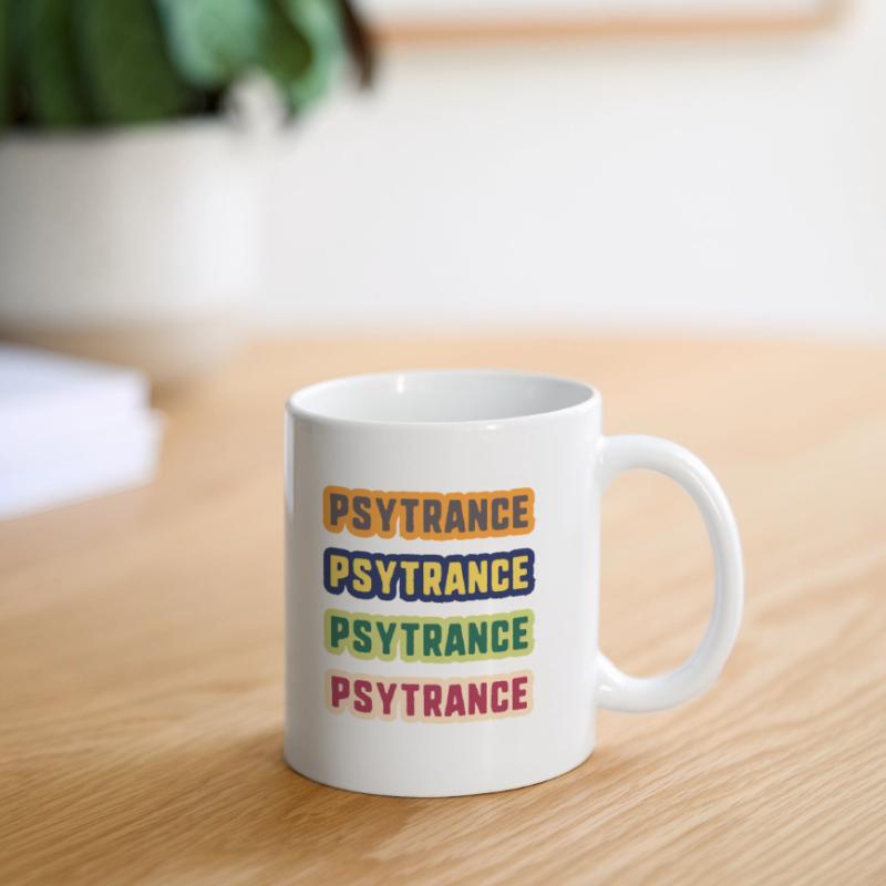 Psytrance-Farbstack Tasse