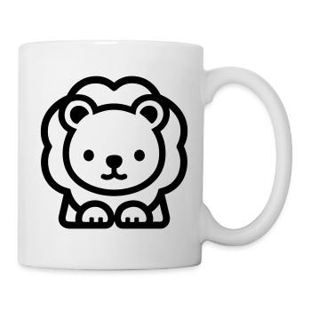 lion - Mug blanc - blanc - Droite
