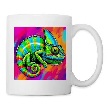 Chamäleon - Tasse - Weiß - Rechts