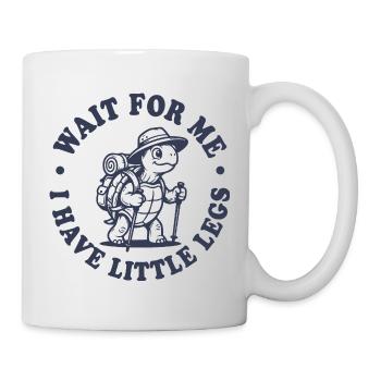 Wandering Turtle Wait For Me Small Legs - Mug - white - Right
