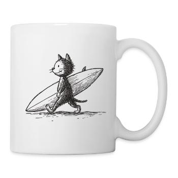 Sürfkätzchen - Mug blanc - blanc - Droite