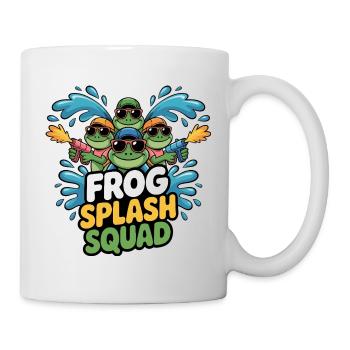 Frog Splash Squad Froschcrew - Tasse - Weiß - Rechts