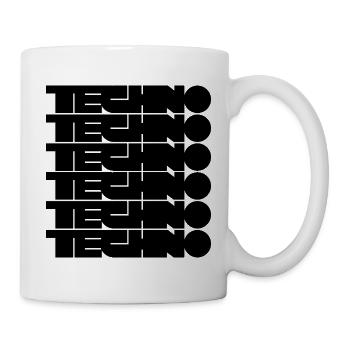 Techno-Bold-Logo-Design - Tasse - Weiß - Rechts