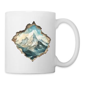 Berge - Tasse - Weiß - Rechts