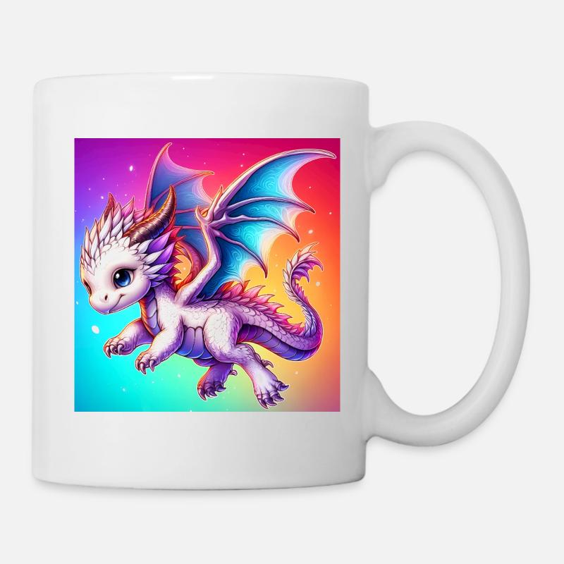 Drache - Tasse - Weiß