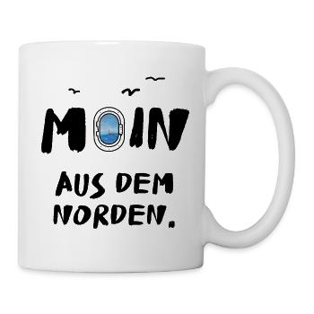 moin aus dem norden - Tasse - Weiß - Rechts