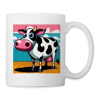 Kuh - Tasse - Weiß - Rechts