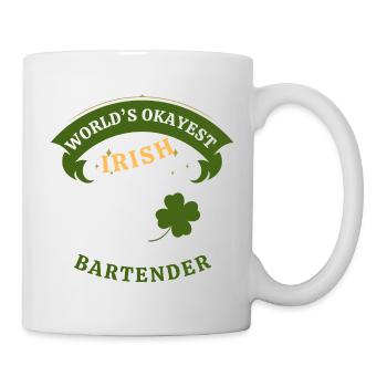 Irish Bartender - the okayest Irish Bartender - Mug - white - Right