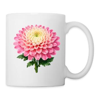 Pink Chrysanthemum Bloom - Mug - white - Right