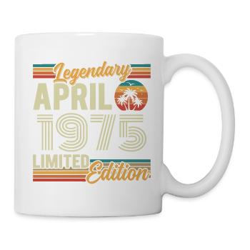 April 1975 51st Anniversary Gift - April 1975 - Mug - white - Right
