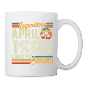 April 1982 44th Anniversary Gift - April 1982 - Mug - white - Right