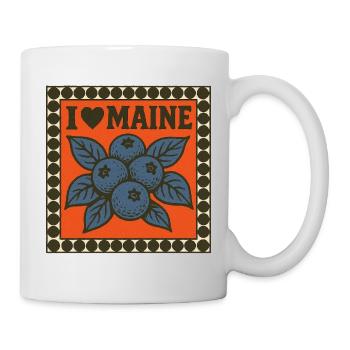 I Love Maine Blueberries - Mug - white - Right