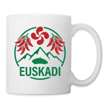 Euskadi Montagnes et Piments Logo - Mug blanc - blanc - Droite