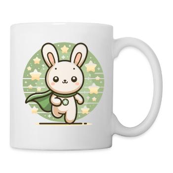 Super-héros Doux Lapin Lapin - Mug blanc - blanc - Droite
