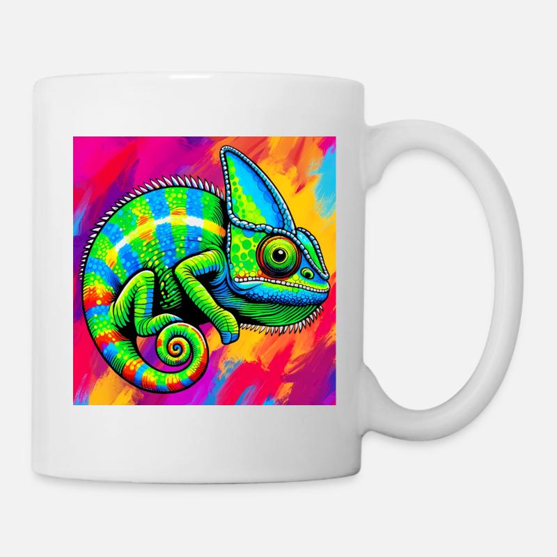 Chamäleon - Tasse - Weiß