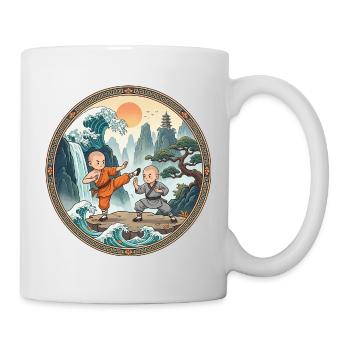 Kung Fu Kämpfer - Tasse - Weiß - Rechts