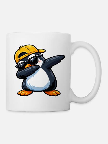 Dabbing Penguin - Tasse - Weiß