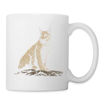 Lynx Rock Portrait Wildcat Nature - Mug blanc - blanc - Droite