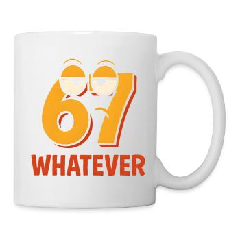 Six Seven Whatever Italian Brainrot Humor Meme  - Tasse - Weiß - Rechts