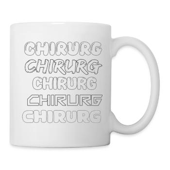 Chirurg als Beruf - Tasse - Weiß - Rechts