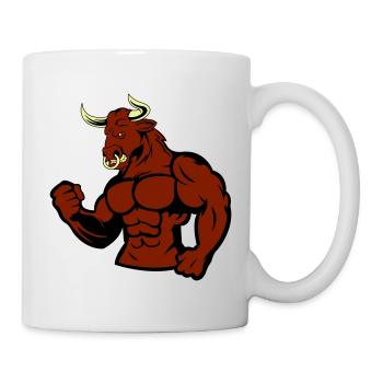 Taureau musclé Taureau - Mug blanc - blanc - Droite