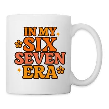 Dans mon mème d’humour italien de la pourriture cervementale de l’ère 67 des Six Sept - Mug blanc - blanc - Droite
