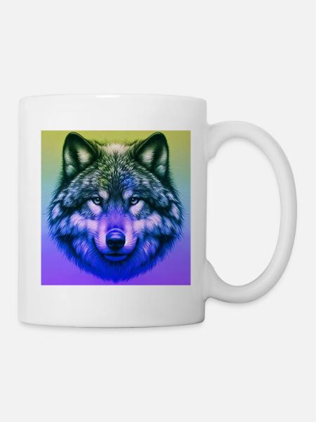 Wolf - Tasse - Weiß