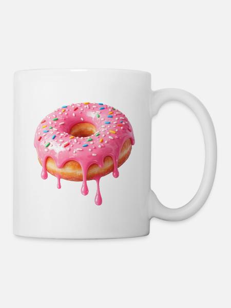 Dripping Donut Delight – Sweet - Mug blanc - blanc